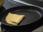 Crêpes zusammenlegen